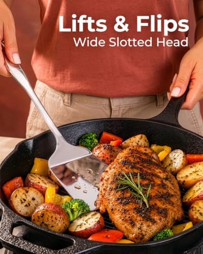 Zulay Kitchen Stainless Steel Spatula Turner