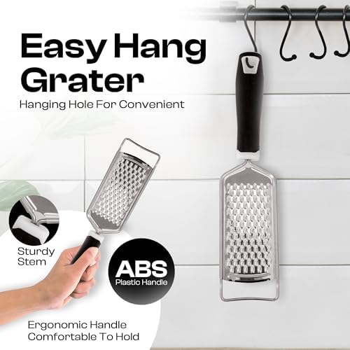 Handheld Cheese Grater & Cheese Shredder – Stainless Steel, Rust-Proof