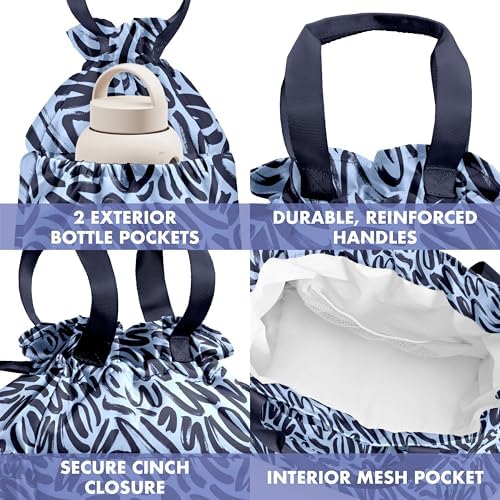 Fit & Fresh Cromwell Cinch Insulated Lunch Bag for Women w/Containers
