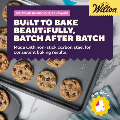 Wilton Silver Non-Stick Large Baking Sheet, Made Without PFAS, 17x11.5 in.