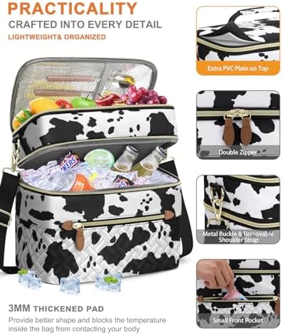 Capolo Lunch Bag for Women Men Insulated Lunch Tote Leakproof Lunchbox Bags