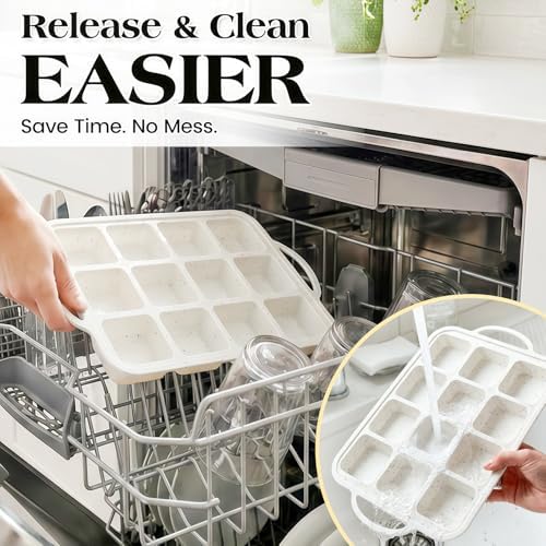 Vinino Silicone Brownie Pans with Dividers, 3 Pack with Metal Frame