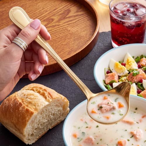 Patelai 2 Pcs Small Ladle Gravy Spoon Drizzle Spoon 1 oz Stainless Steel