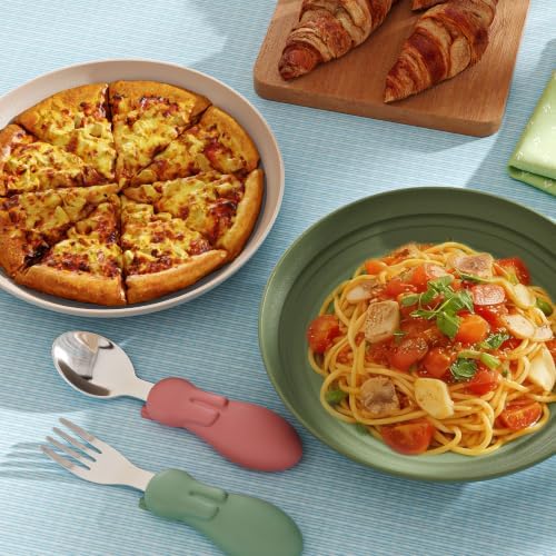 Quatish 16 PCS Unbreakable Reusable Plastic Plates,8 inch Dishwasher & Microwave Safe Dinner Plate, Easy-to-Clean Lightweight,Portable for Kitchen & Picnics Wheat Straw Plates (Mint Green)