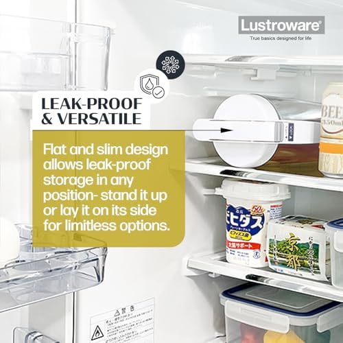 QuickServe Large Airtight Pitcher - 3L (101oz), Heat Resistant, BPA-Free SAN Plastic, One Touch Open & Close, Space-Saving, Made in Japan - White