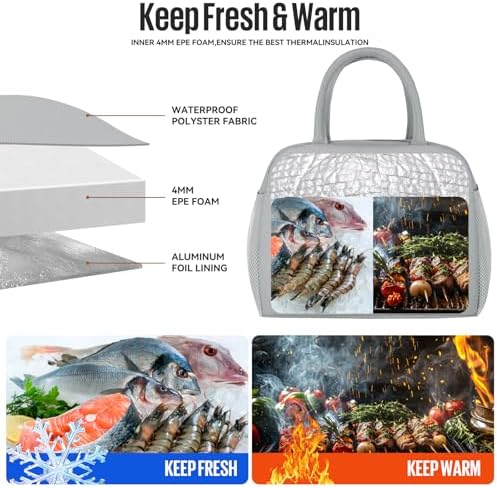douyadady Lunch Bag&Box Women/Men Insulated&Reusable