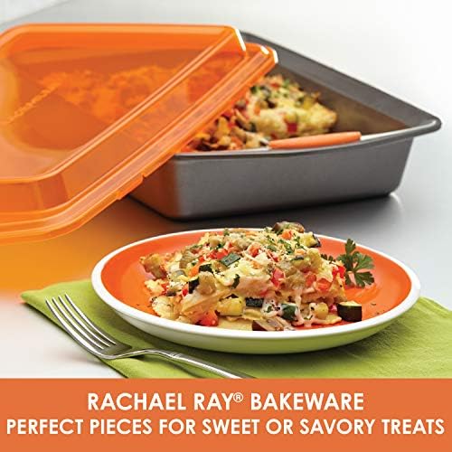 Rachael Ray Nonstick Baking Pan with Lid, 9x13 Cake Pan