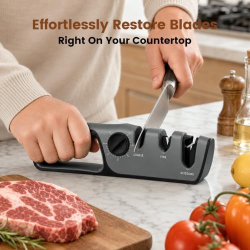 Newise Knife Sharpener with Adjustable Angle 12°-24°