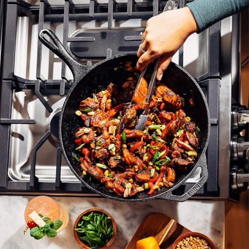 Lodge Chef Collection 12.5 Inch Pre-Seasoned Cast Iron Wok