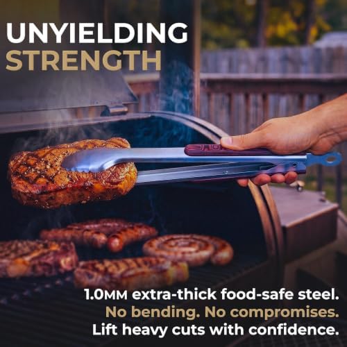 17-Inch Metal Tongs for Grilling - Kitchen Tongs for Cooking