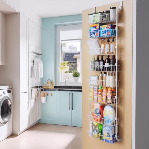 Delamu Over The Door Pantry Organizer, 8-Tier Hanging Spice Rack