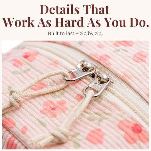 LOVELYWIND Lunch Box for Women, Pink Floral Insulated Lunch Bag