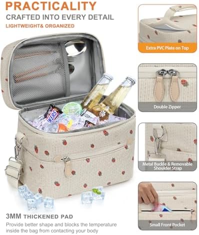 Capolo Lunch Bag for Women Men Insulated Lunch Tote Leakproof Lunchbox Bags