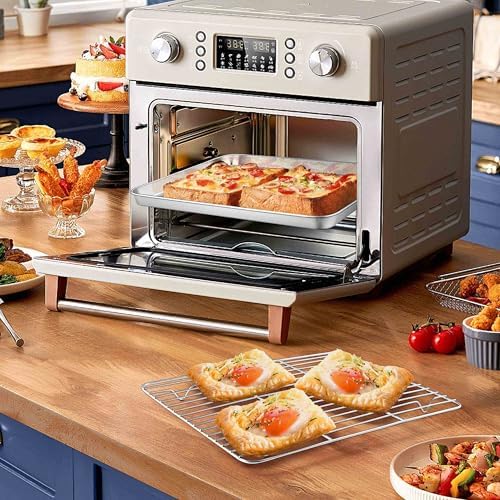 Homikit 12x10 Inch Stainless Steel Quarter Sheet Pan with Cooling Rack Set