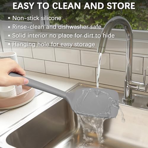 Coukre 2 Pack Silicone Spatula Set,High Heat Resistant, BPA-Free