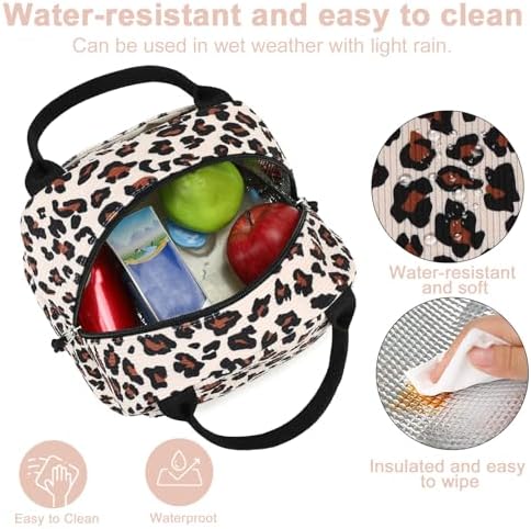Bluboon Lunch Bag for Women Men Cute Corduroy Lunch Tote Bags Reusable Insulated Lunch Box Large Capacity Reusable Insulated Cooler for Work Picnic or Travel
