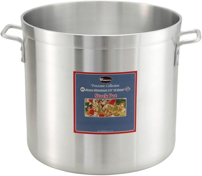 Winco 6.0mm Aluminum Stock Pot, 20-Quart, Medium
