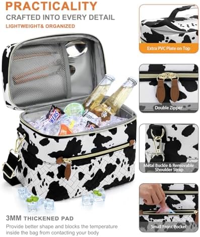 Capolo Lunch Bag for Women Men Insulated Lunch Tote Leakproof Lunchbox Bags