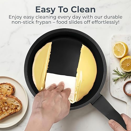 Nonstick Sauce Pan with Lid,1.5QT small pot, PFOA Free,Kitchen Pots Induction Pot,Blue