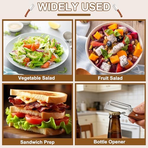Premium Vegetable Peeler with Wooden Handle and Bottle Opener(2 PSC)