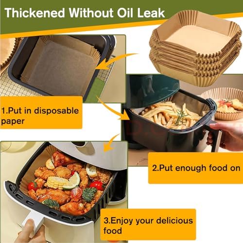 Small Air Fryer Liners, 2 qt Air Fryer Liners