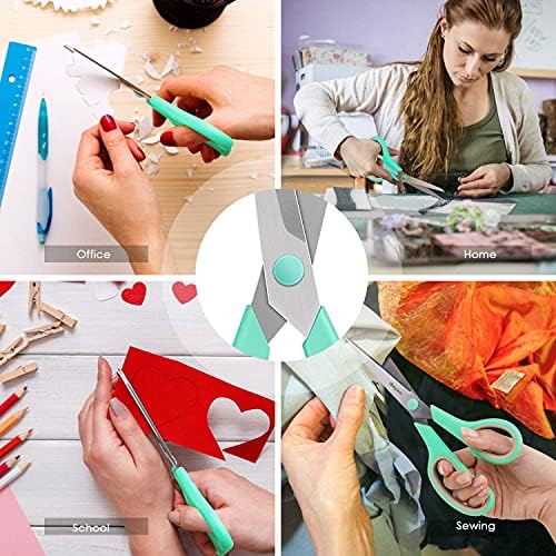 iBayam 36-Pack 8" Heavy Duty Scissors, Sharp Comfort-Grip, Left/Right Hand