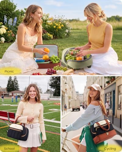 LOVEVOOK Insulated Lunch Bag for Women Men, Cute Fit and Fresh Lunch Box