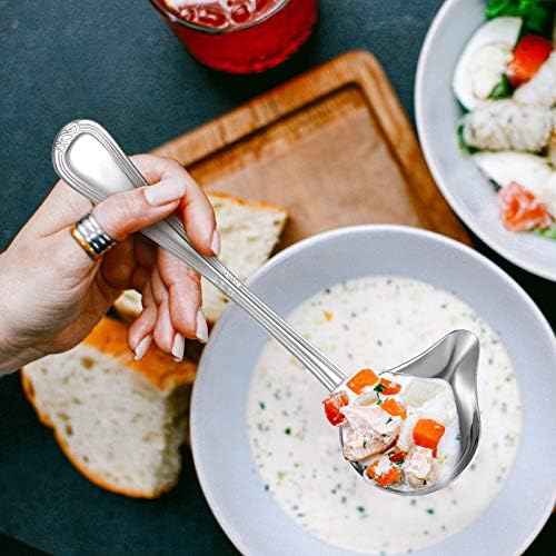 Patelai 2 Pcs Small Ladle Gravy Spoon Drizzle Spoon 1 oz Stainless Steel