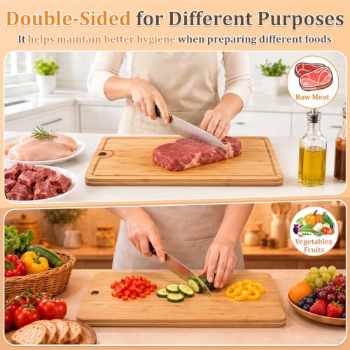 Non Toxic Bamboo Cutting Board for Kitchen: Healthy & Food Grade