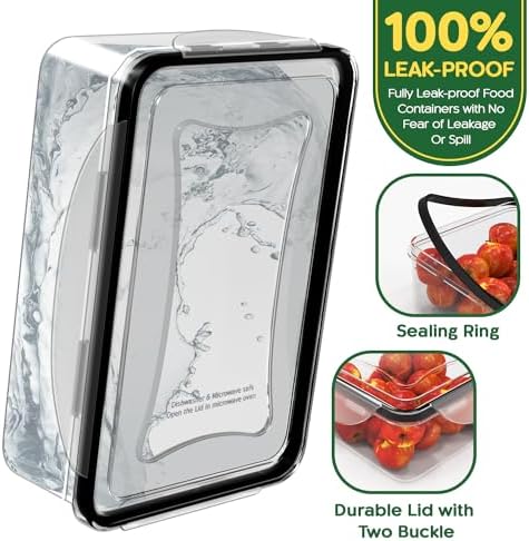 56 PCS Food Storage Containers with Lids Airtight (28 Boxes - 28 Lids)