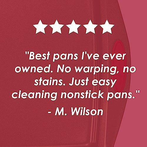 Rachael Ray 47962 Yum-o! Bakeware Oven Lovin' Nonstick Loaf Pan, 9-Inch by 5-Inch Steel Pan, Gray with Red Handles (Pack of 6)