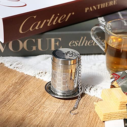 Tea Infusers for Loose Tea (1 Pack), 18/8 Stainless Steel Tea Strainer, Extra Fine Mesh Tea Diffuser for Brewing Tea, Spices & Seasoning