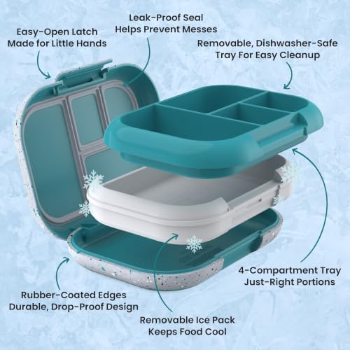 Bentgo Chill Kids 4-Compartment Bento Box Leakproof Lunch Box