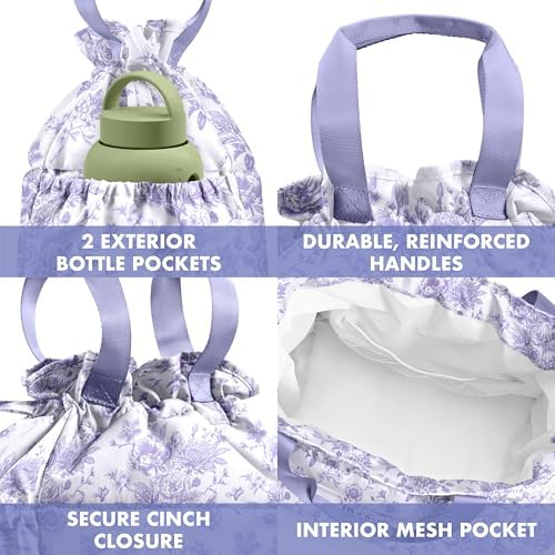 Fit & Fresh Cromwell Cinch Insulated Lunch Bag for Women w/Containers