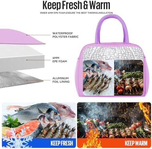 douyadady Lunch Bag&Box Women/Men Insulated&Reusable