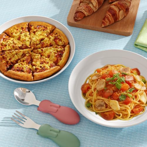 Quatish 10 PCS Reusable Plastic Plates, Dinner Plate, Plate Set, Beige