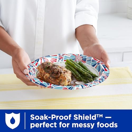 Dixie Ultra Limited Edition Paper Plates, 10" Dinner-Size Plates, 20 Count