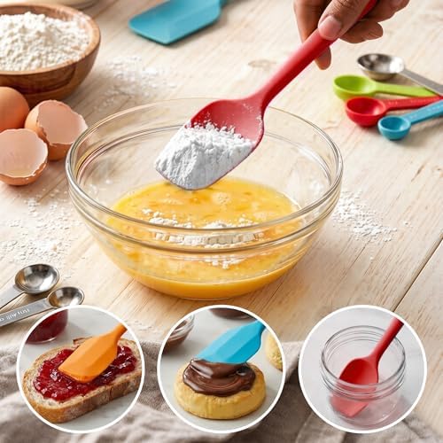 5 Pieces Silicone Spatula Set BPA Free