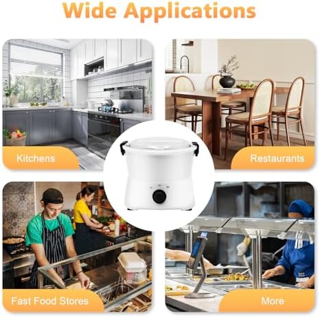 Electric Potato Peeler 85W One-button Automatic Potato Peelers 1.76Lbs Capacity 2-minute Peeling Rotating Fruit Vegetable Peeler with Visible Cover for Kitchen Restaurants (1.76Lbs Capacity)