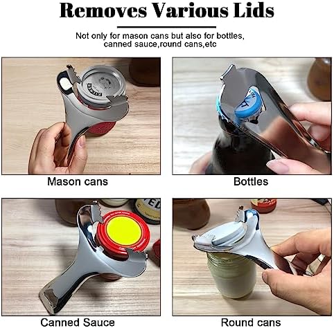 Mason Jar Opener No Lid Dents or Damage Multifunctional Tool
