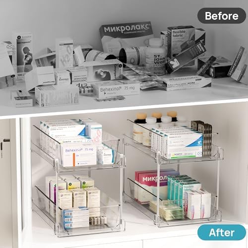 Vtopmart 6 Pack Bathroom Under Sink Organizer (S-Standard)