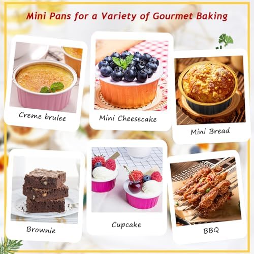 LNYZQUS 5oz Cupcake Tins with Dome Lids, Dot Cake Cups Mini Cake Pans