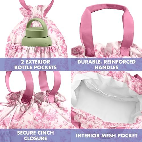 Fit & Fresh Cromwell Cinch Insulated Lunch Bag for Women w/Containers
