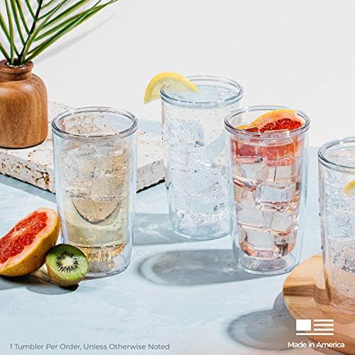 Tervis Plastic Made in USA Double Walled Kelly Ventura Insulated Tumbler Cup Keeps Drinks Cold & Hot, 16oz 4pk, Currents
