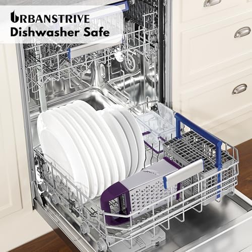 Cheese Grater With Container Box Grater Stainless Steel Kitchen Purple