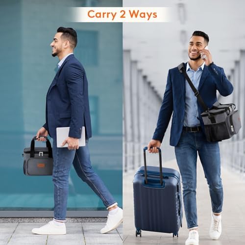 Lifewit Medium Lunch Bag, Insulated Lunch Box, Soft Cooler Cooling Tote for Adult Men Women, Dark Gray 12-Can (9L)