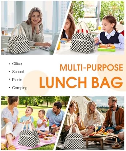 Lunch Bag for Women, Corduroy Large Insulated Lunch Box