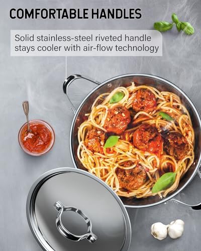 Cooks Standard 24 Quart Mega Stainless Steel Stock Pot - Large Cooking Pot