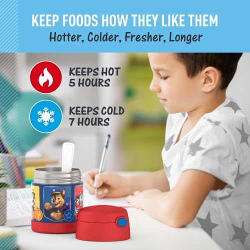 THERMOS FUNTAINER Kids Food Jar with Spoon, 10oz, Paw Patrol