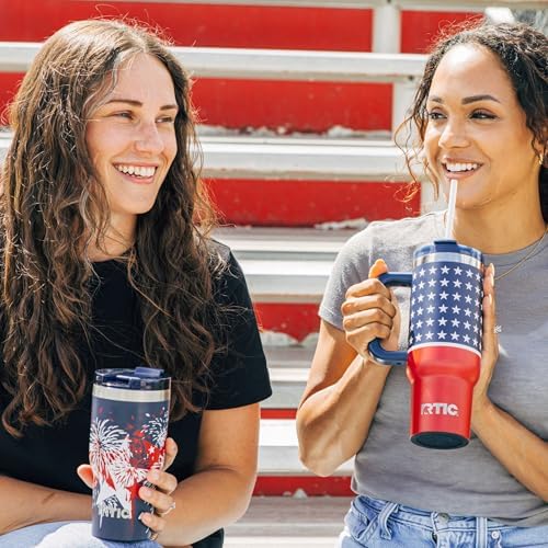 RTIC 30oz Road Trip Tumbler, Insulated, Ceramic Lined, Fireworks